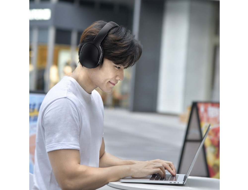 Бездротові накладні навушники Baseus D02 Pro Black Київ - фото 1