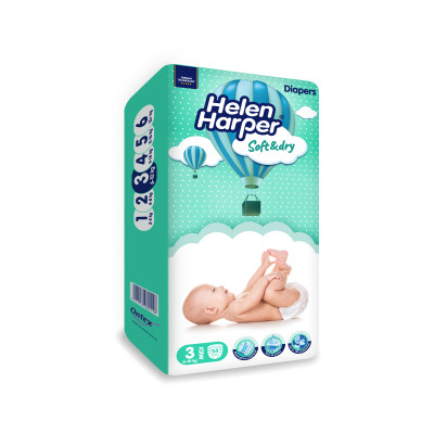 Підгузки Helen Harper Soft&amp;Dry New Midi Розмір 3 (6-10 кг) 54 шт (2316772) Вінниця - фото 6