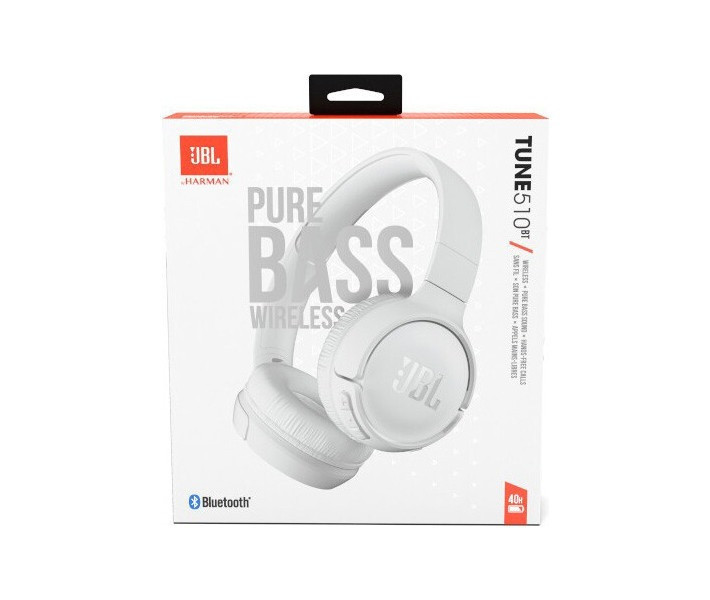 Bluetooth-гарнітура JBL Tune 510BT White (JBLT510BTWHTEU) Білий Харьков - изображение 8