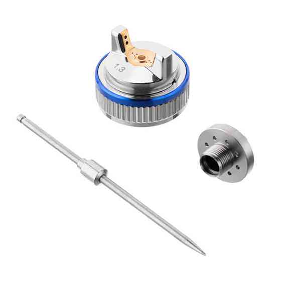 Комплект форсунки 1,3 мм для фарбопультів HVLP II PT-0100, PT-0105, PT-0105D (дюза, повітряна головка, голка) INTERTOOL PT-2113 Київ