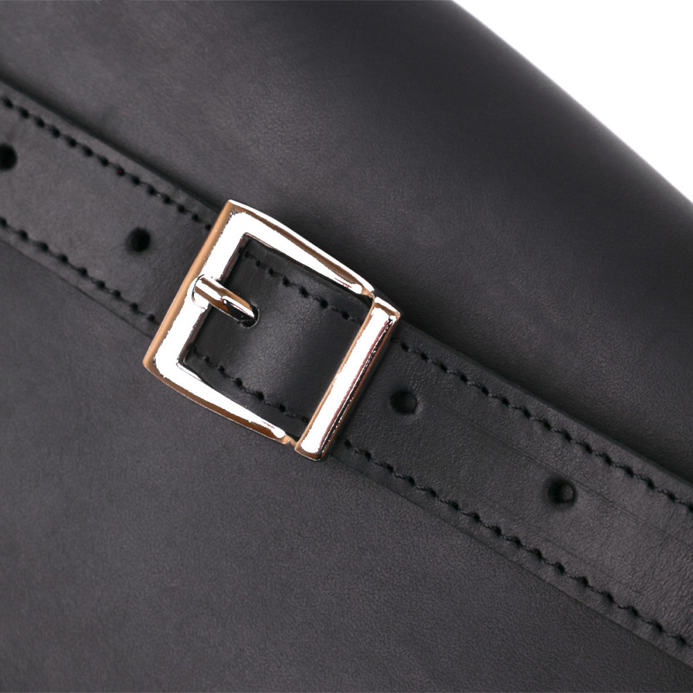 Стильная винтажная женская бананка Shvigel 16394 Черный Киев - изображение 4