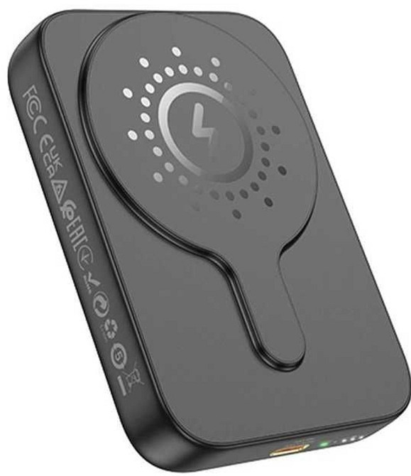 Rower Bank : 10000mAh. HOCO J117A Magnetic Wireless PD QC 3.0 20W. Київ - фото 2