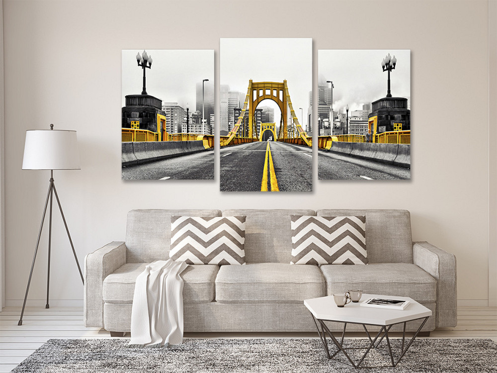 Модульная картина в гостиную / спальню  Золотий міст  Art-674_3 Київ - фото 2