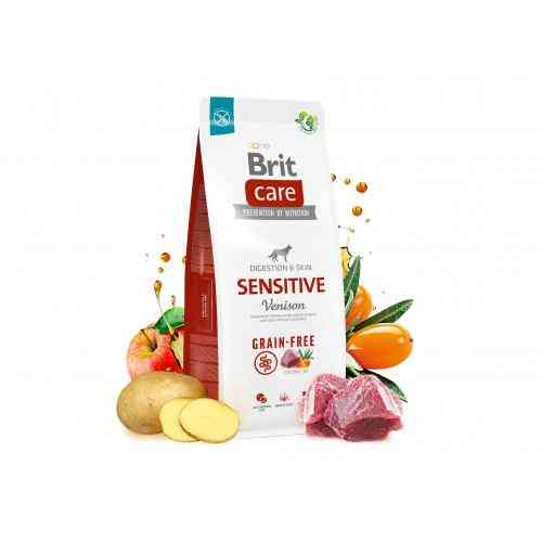 Корм сухой Brit Care Dog Grain-free Sensitive для собак с чувствительным пищеварением и пищевой непереносимостью беззерновой из оленей Киев