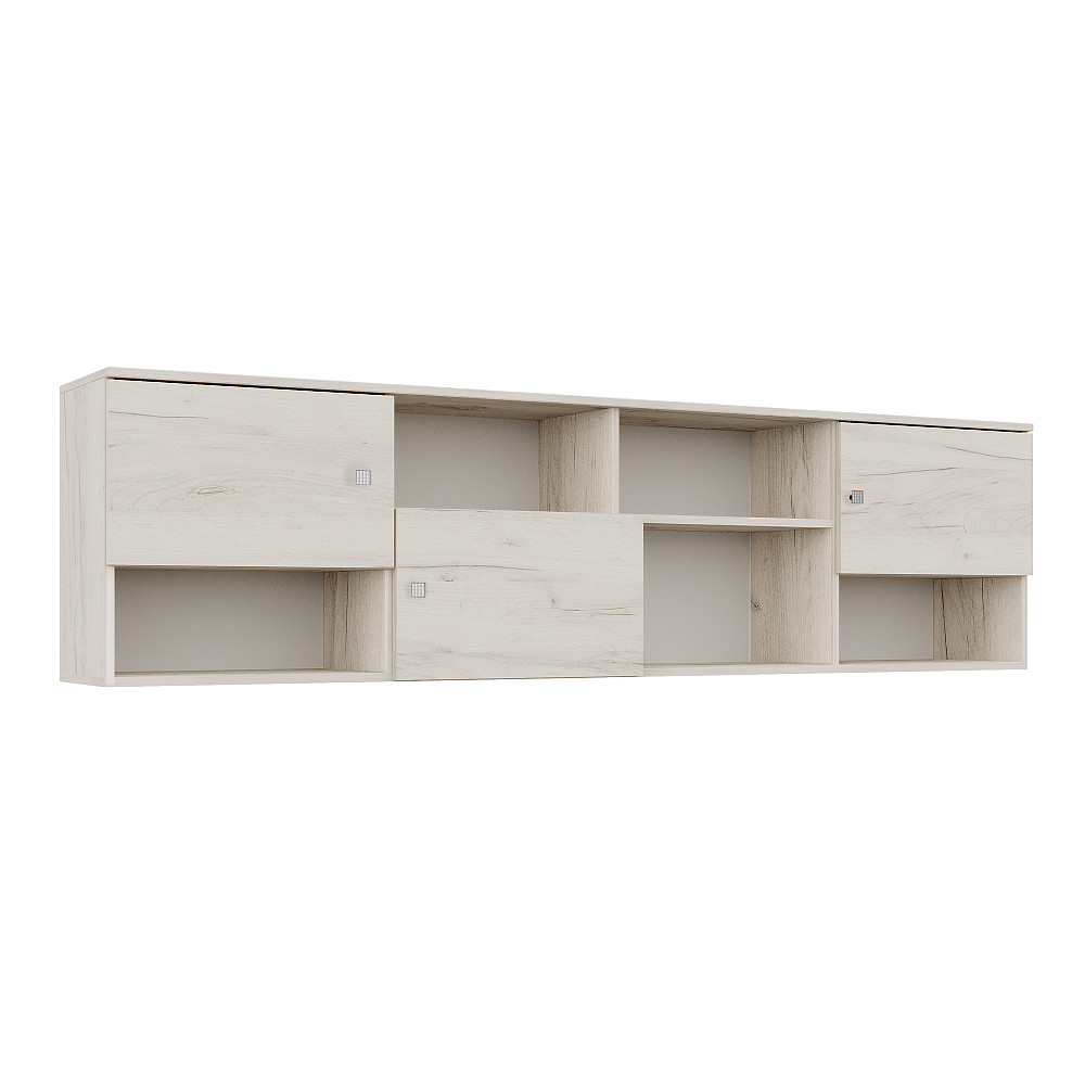 Полка навесная F-12, Дуб Крафт Білий, 1950/320/520 Львов - изображение 1