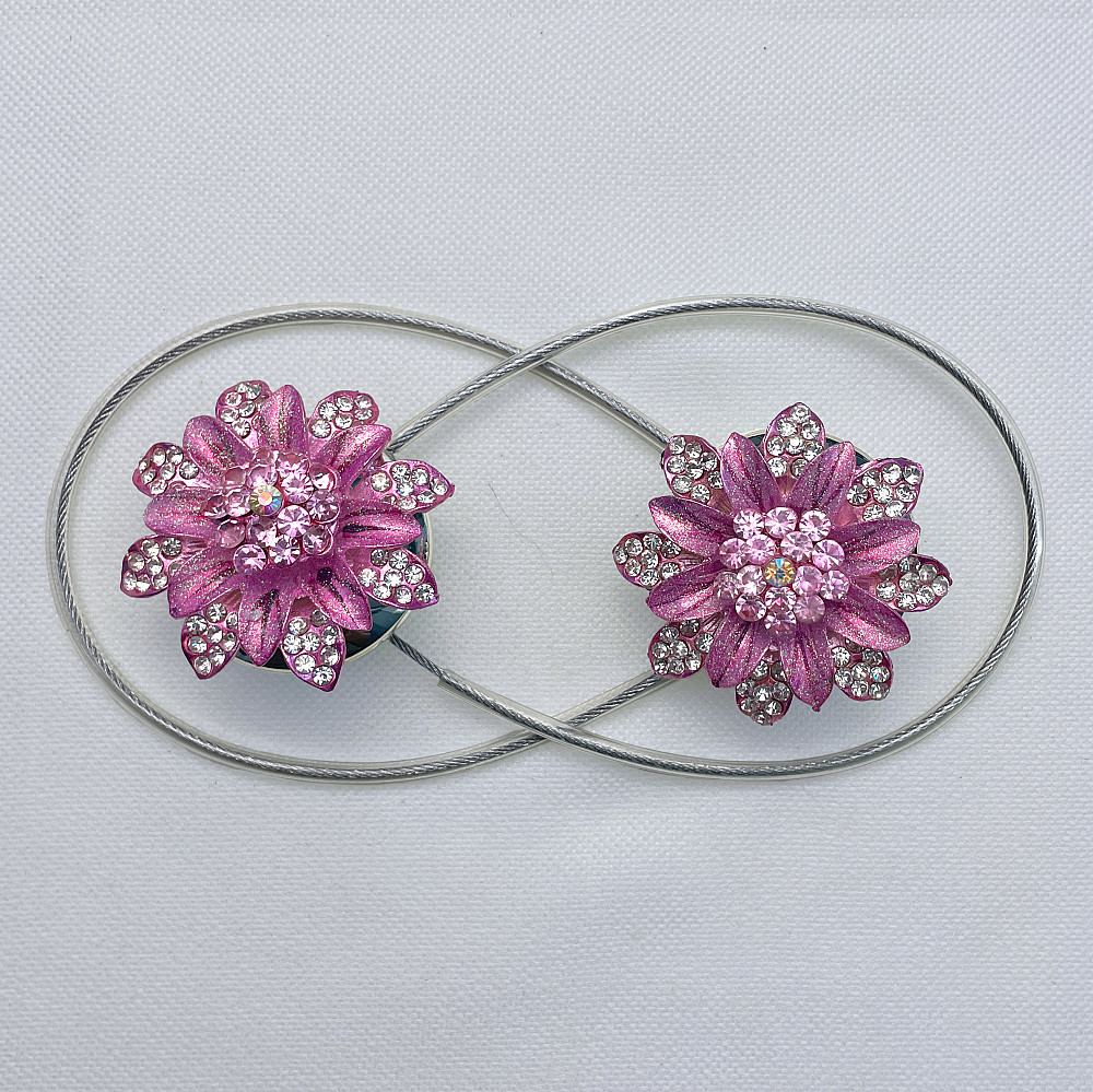 Магніти для штор та гардин "Flowers" набір 2 шт Рожевий (81-221) Київ - фото 5