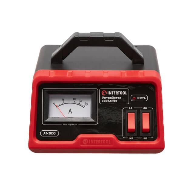 Пристрій зарядний для акумуляторів 6/12 В, 3/6 А, 4-60 Аг, з трансформатором INTERTOOL AT-3033 Київ - фото 3