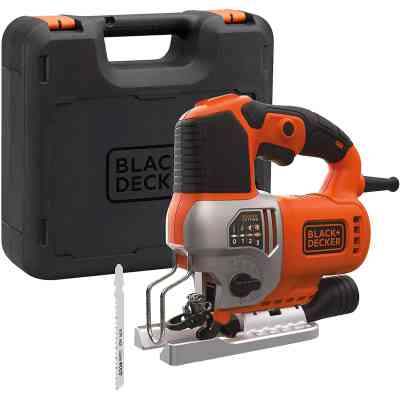 Електролобзик Black&amp;Decker 50 Вт, 1000 - 3100 хід/хв, 2.2 кг, кейс (BES610K) Вінниця