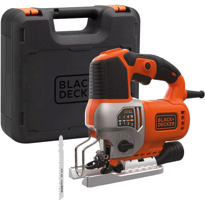 Электролобзик Black&Decker 50 Вт, 1000 - 3100 ход/мин, 2.2 кг, кейс (BES610K) Винница - изображение 1