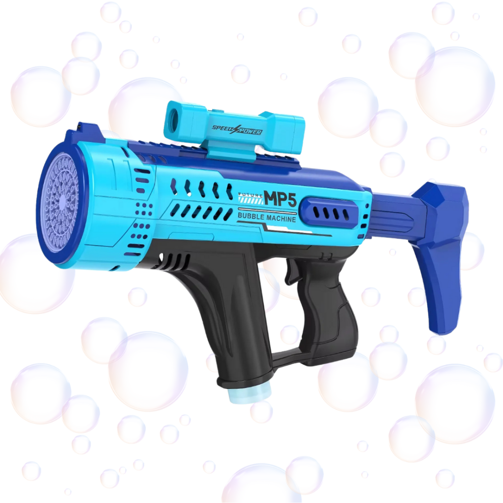 Мильні бульбашки для дітей, пістолет для мильних бульбашок з підсвічуванням, іграшковий генератор бульбашок, синій Кам'янець-Подільський - фото 4