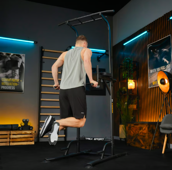 Силова станція тренажер з еспандерами Trex Sport TX-150PR підлоговий турнік і бруси для дому та спортзалу Київ