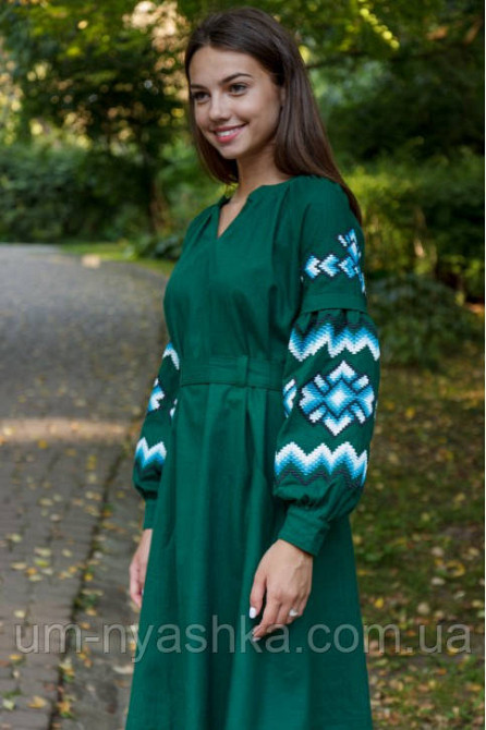 Жіноча вишита сукня на льоні Христина р. L Кривий Ріг - фото 9