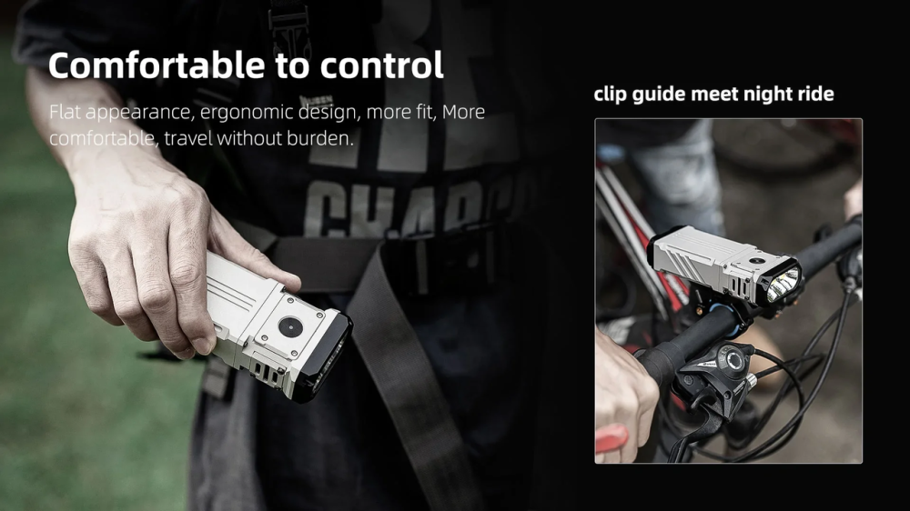 Фонарь велофара Wuben X1 12000лм 303м 220 ч 4800мАч с охлаждением (7 режимов) Черный Киев - изображение 10