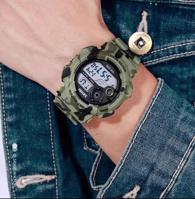 Чоловічий наручний годинник Skmei 1718 (Камуфляж) Вінниця - фото 7