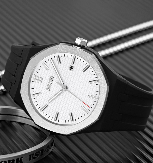 Skmei 9299BKWT Black-White SBR Киев - изображение 4