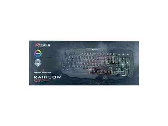 Клавиатура проводная KB-302 Rainbow LED/104 USB черный ТМ XTRIKE Киев