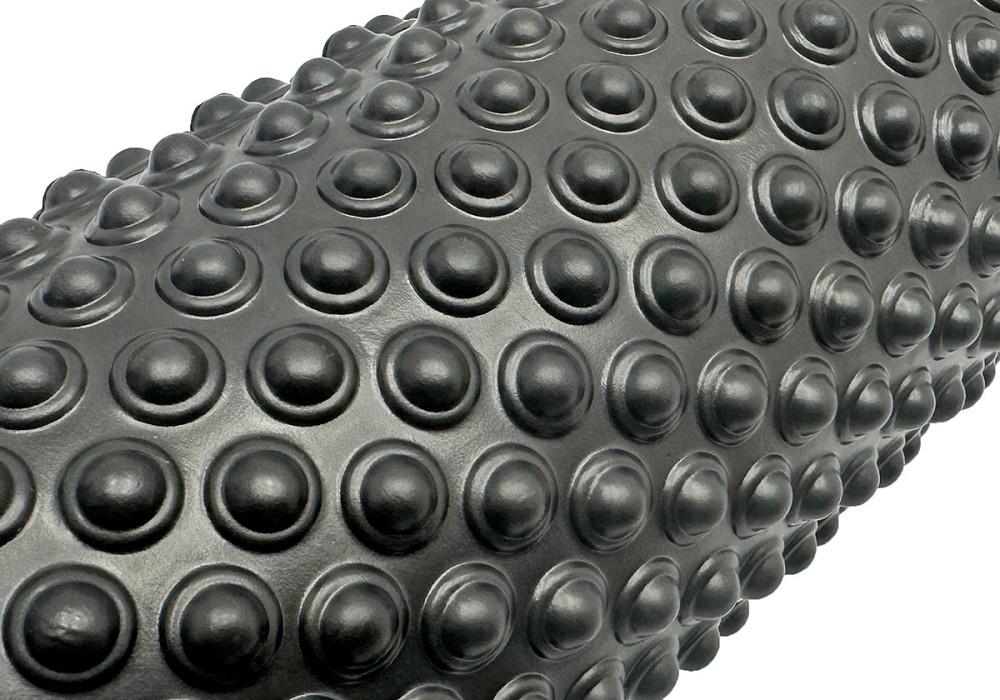 Масажний ролик EasyFit Grid Roller Light 33 см Чорний Коломия - фото 3