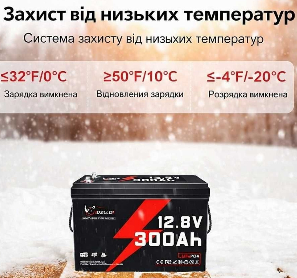 Акумулятор LiFePO4 12 V 300 Ah BMS, для резервного живлення. Харків - фото 2