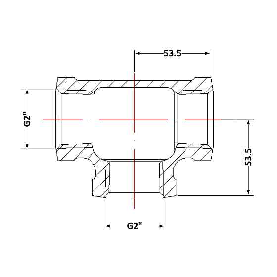 Тройник чугунный 2