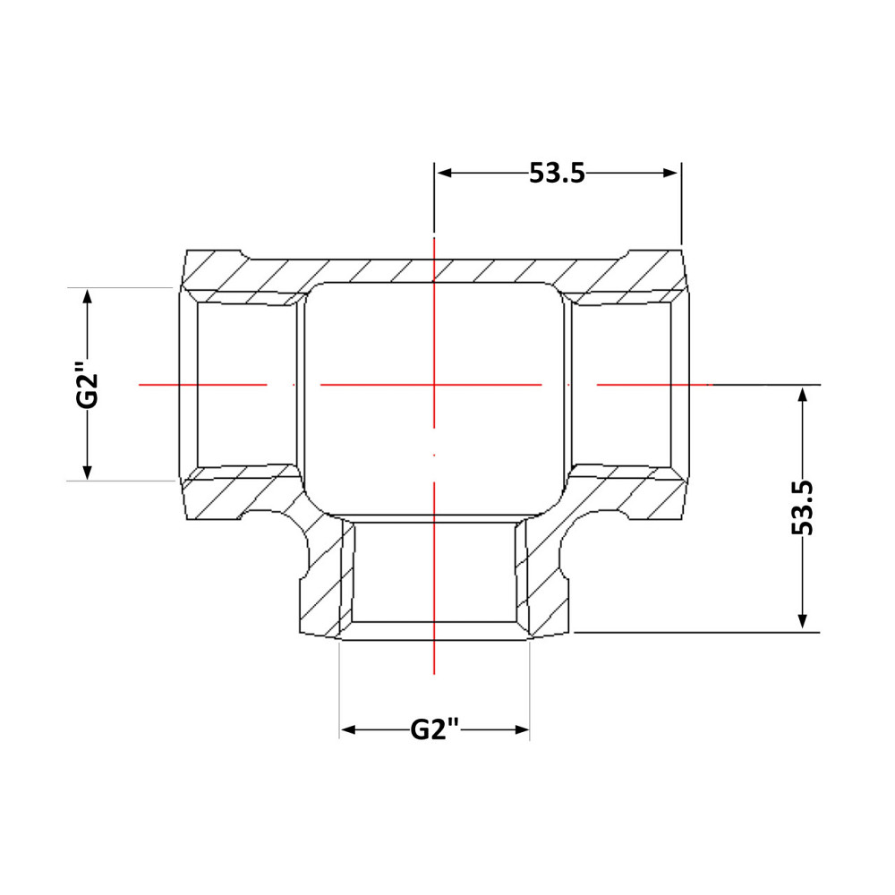 Тройник чугунный 2