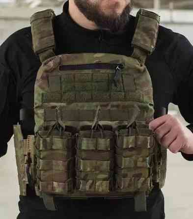 Тактическая плитоноска Молли с быстрым сбросом + подсумки (без плит) Мультикам Киев