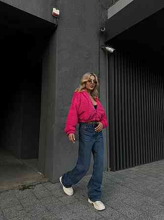 Жіноче плюшеве оверсайз худі з вушками на блискавці турецьке м'яке хутро Одеса