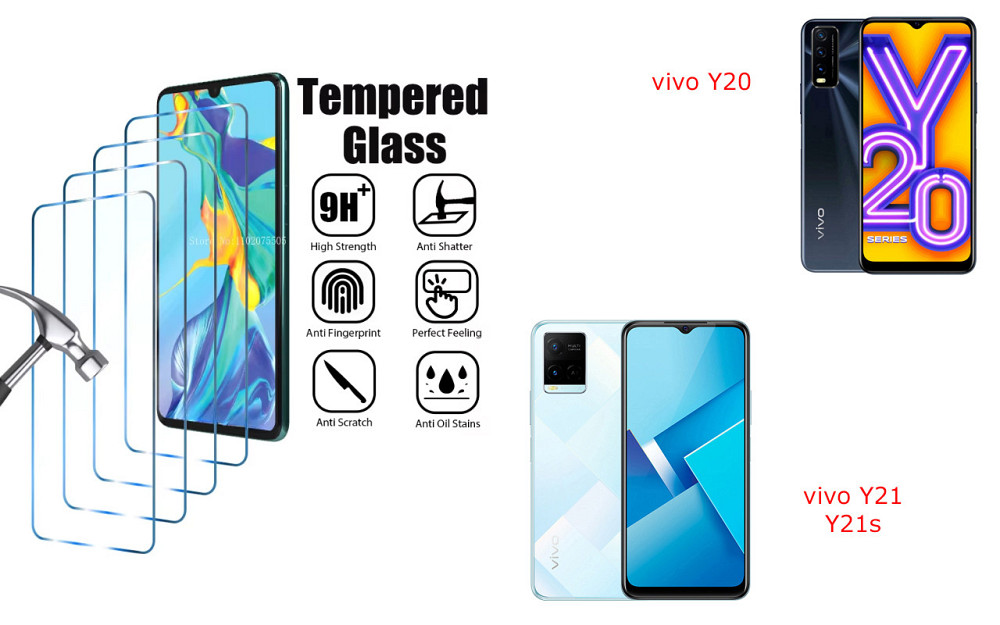 Захисне скло ArmorGlass для vivo Y20, VIVO Y21, VIVO Y21s – стійке до подряпин та ударів Київ - фото 1