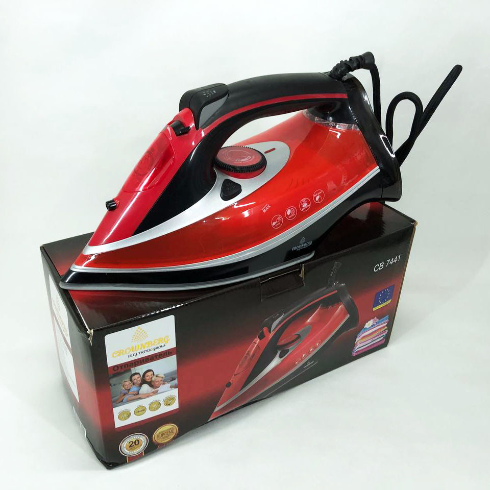 Якісна парова праска Crownberg, Парова праска для речей для одягу з керамічною підошвою SW-60 Львів - фото 11