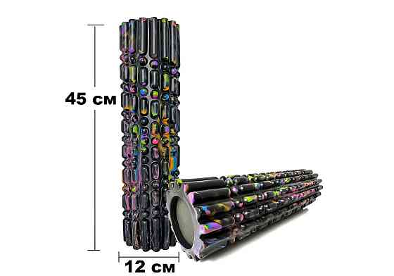 Масажний ролик EasyFit Morze 45 см Чорний Коломия