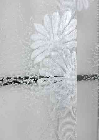 Коротка тюль, висота 1,5 м., жакард колір білий 1899т Київ