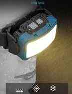 Налобний ліхтар Rablex RB956, жовтий+білий+червоний, 4хCOB, Сенсор, акум, Type-C Дніпро