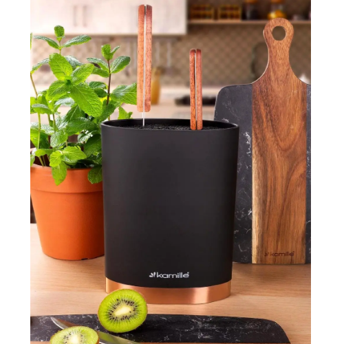 Підставка для ножів 18см чорний мармур/сірий мармур/білий мармур 7627 KAMILLE Житомир - фото 6