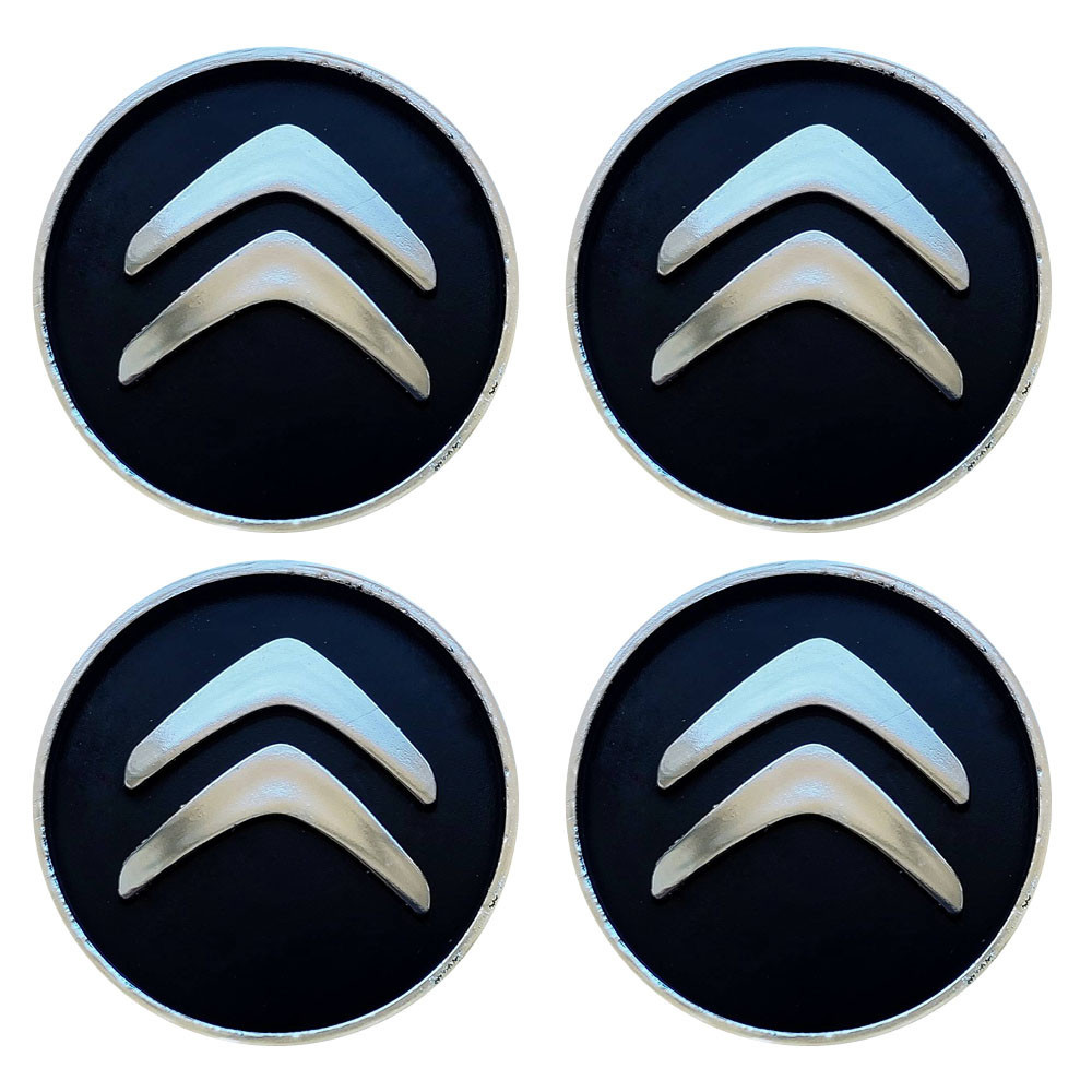 Ковпачки (заглушки) на диски Citroen 60/55мм чорний 4шт Киев - изображение 1