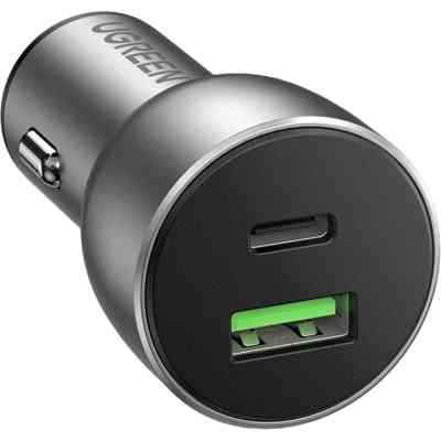 Зарядний пристрій Ugreen QC 3.0+QC 3.0 Dual USB-A 36W Fast Car Charger Space Grey (CD213) (60980) Вінниця