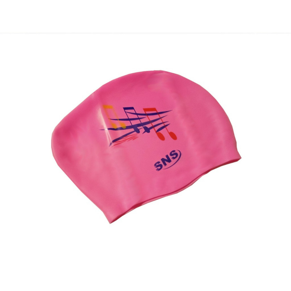 Шапочка для плавання для довгого волосся Music SNS KW-1 Вишневе - фото 1