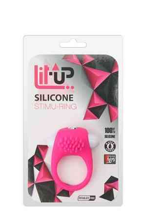 Эрекционное кольцо LIT-UP SILICONE STIMU RING 5 PINK Sex Aura Киев