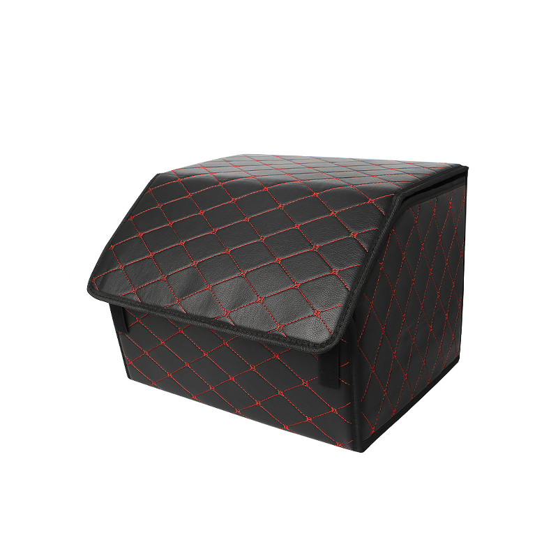 Автомобильный органайзер ZWX-002 Black-Red компактный вместительный два отдела для хранения на липучке с ручкой 40*30*30 см Київ - фото 1