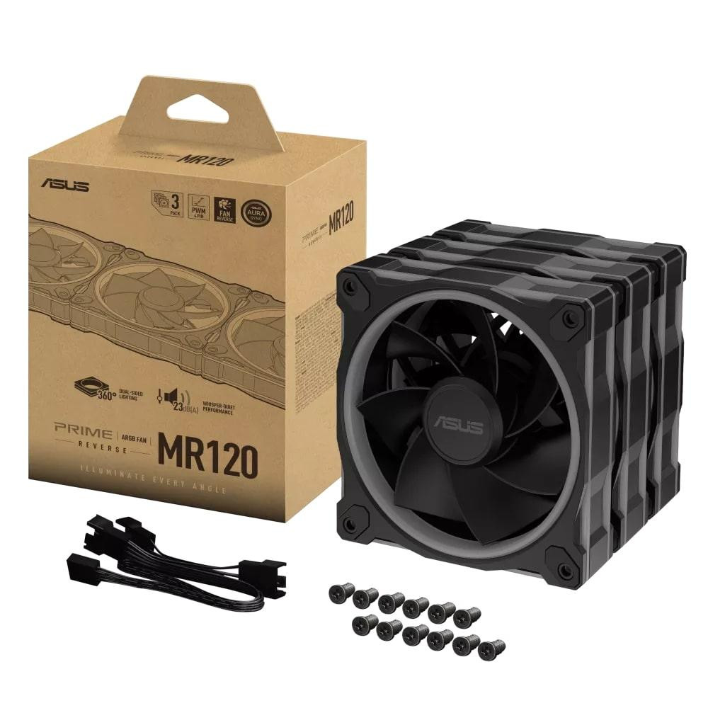 Вентилятор Asus Prime MR120 ARGB Reverse Black 3in1 (90DA00I0-B09020) Харьков - изображение 18