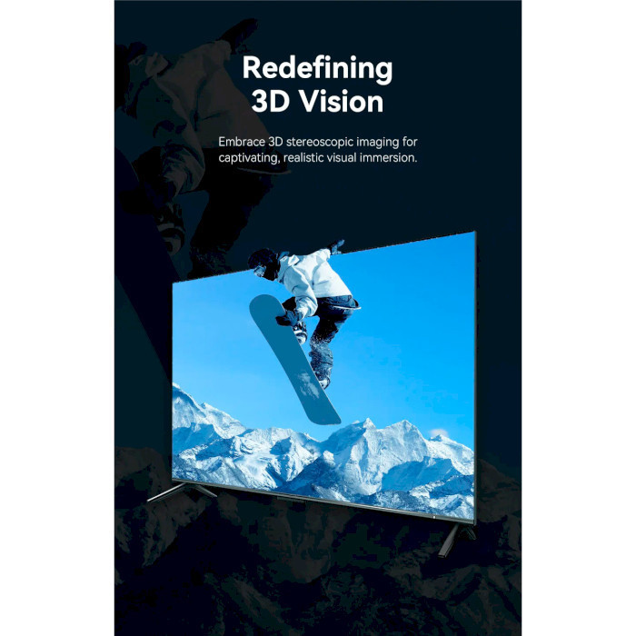 Сплиттер Vention 1x8 HDMI 4K, черный алюминий Киев - изображение 1