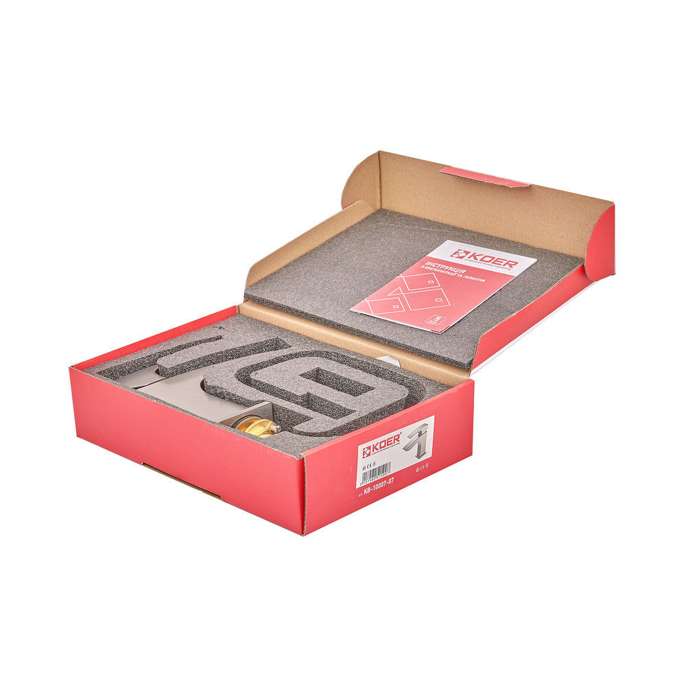 Графитовый смеситель для умывальника Koer KB-10007-07 (KR5150) Харьков - изображение 7