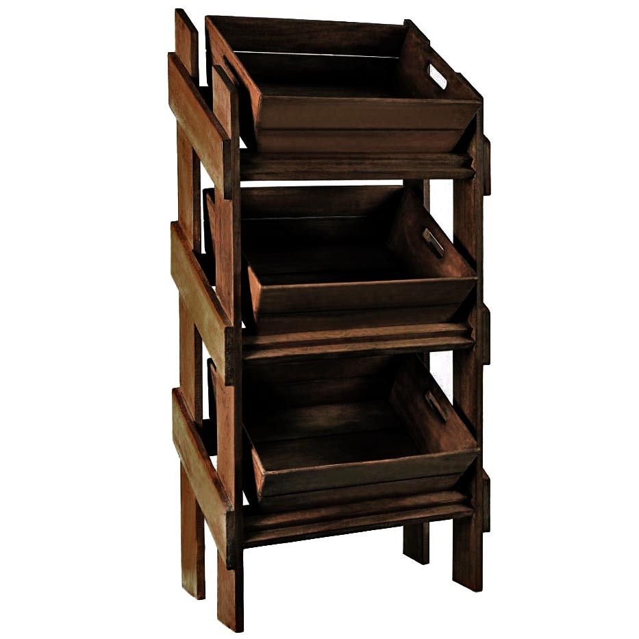 Стелаж для овочів і фруктів "Розарі" капучино Миколаїв - фото 1