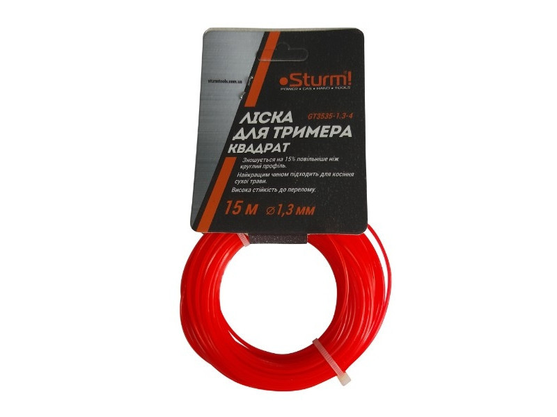 Волосінь для тримера, квадрат (1.3 мм 15 м) Sturm GT3535-1.3-4 (читувати опис) Рівне - фото 1