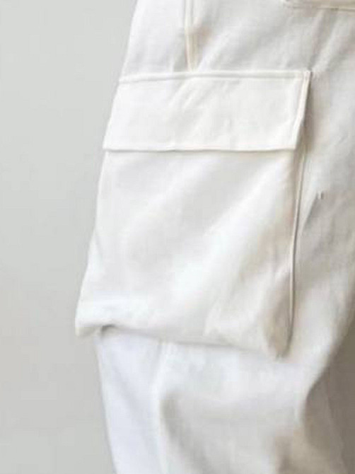 Штани карго жіночі трикотажні Молочний 48/52 Харків - фото 2