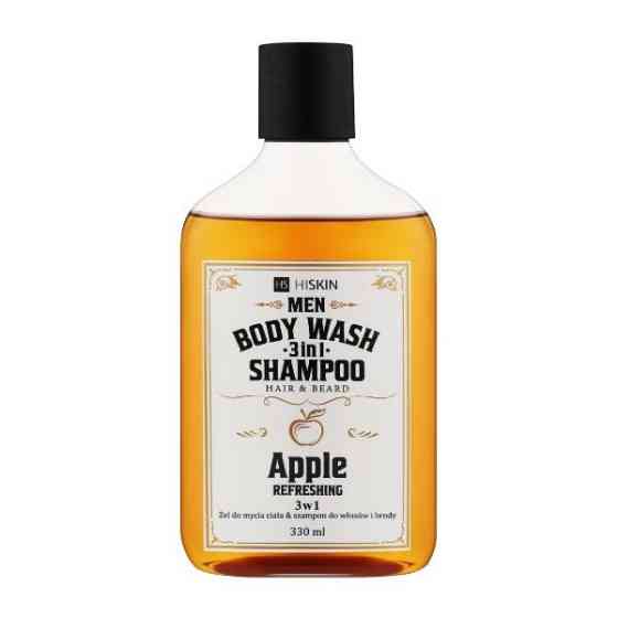 Гель для душу 3в1 Яблучний Віскі Body Wash and Hair and Beard Shampoo Whisky Apple HiSkin 330 мл Київ