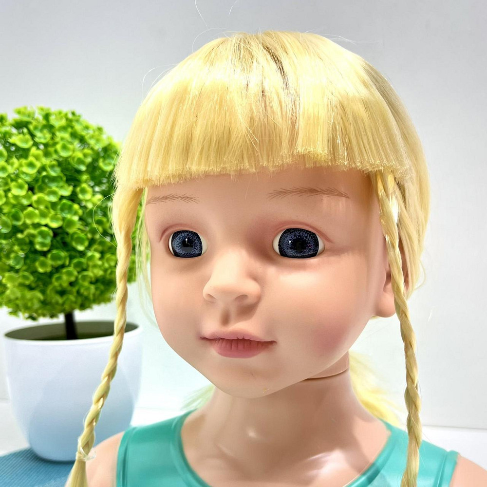 Лялька-манекен для дівчинки Голова для зачісок з аксесуарами бігуді гумки гребінець Вид 2 (YM25-2B-С) Чернігів - фото 4