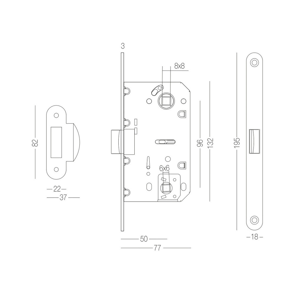 МЕХАНІЗМ ПІД WC ДЛЯ МІЖКІМНАТНИХ ДВЕРЕЙ Київ - фото 2