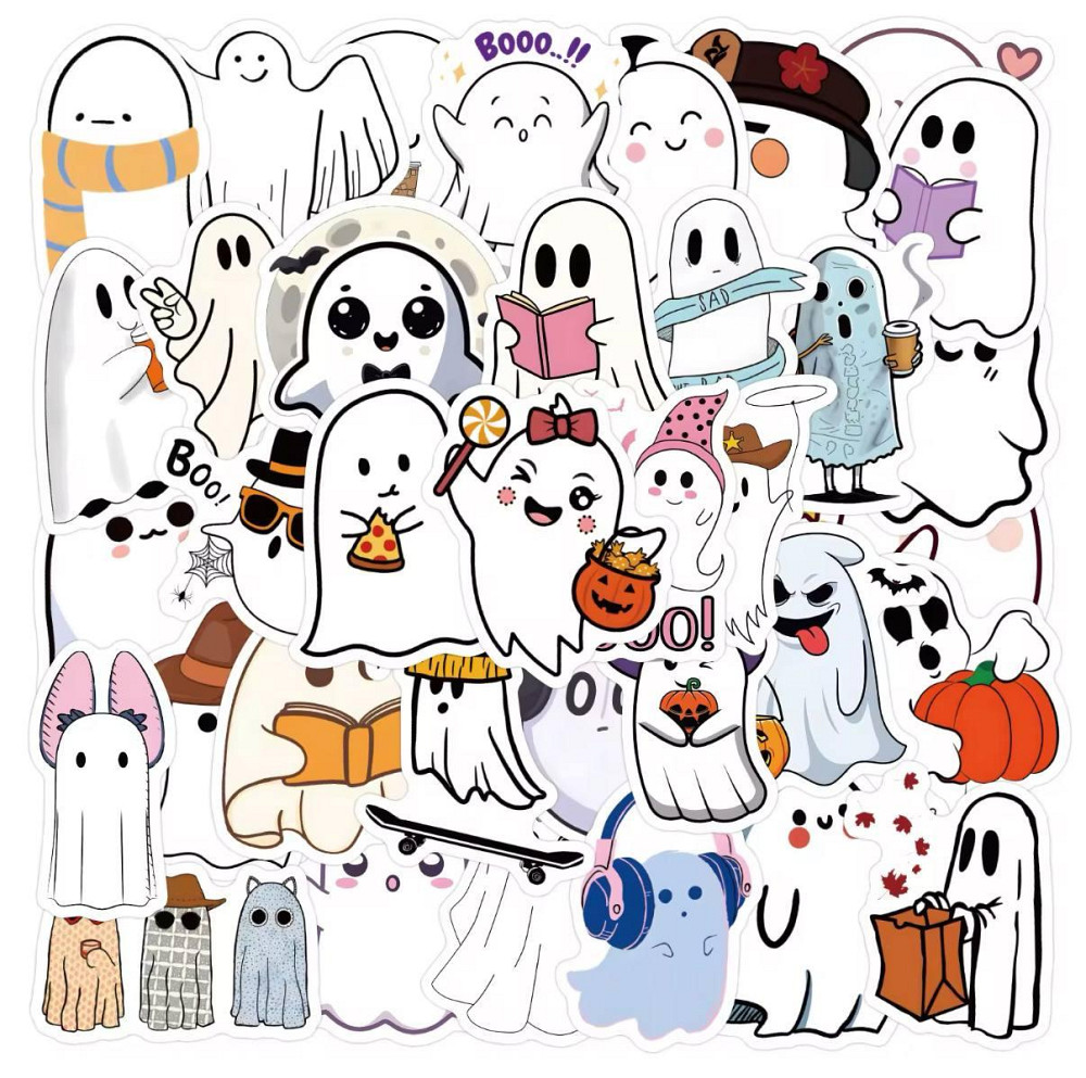 Набір наклейок (стікерів) Привиди (60 шт.) стікербомбінг для телефону, ноутбука Київ - фото 4