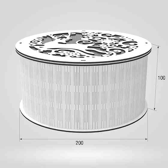 Подарункова коробка EKOSTAR d200 h100 Київ
