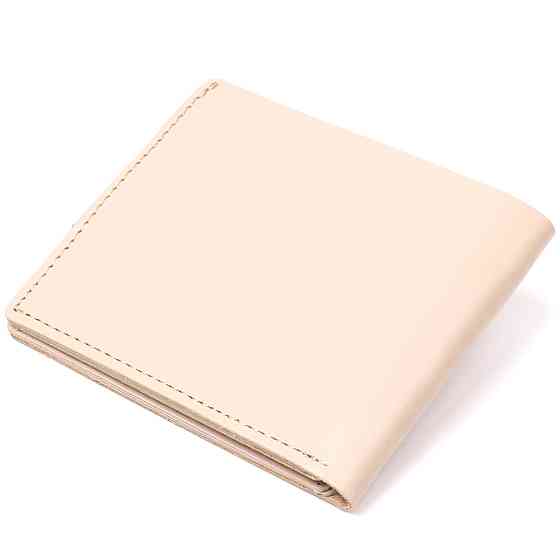 Стильное кожаное портмоне Shvigel 16468 Бежевый Киев