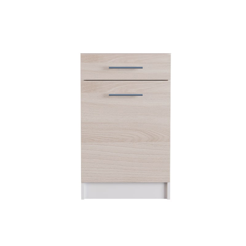 Кухонный модуль нижний с шухлядой Эверест Эко 500 ясень шимо светлый/белый (без столешницы) 50х46х82 см (DTM-2793) Львов - изображение 2